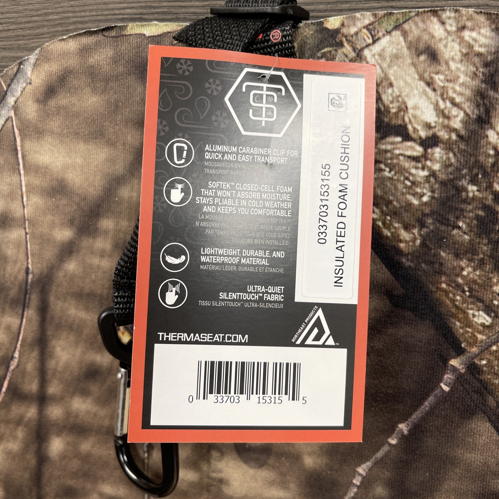 THERM-A-SEAT Predator XT Hunting Seat Cushion, Mossy Oak Break-Up Country New