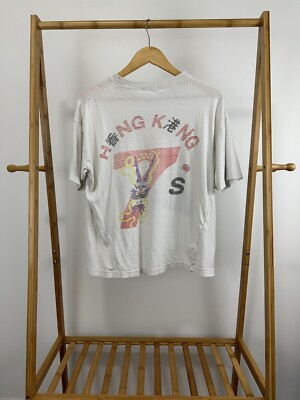 超月末SALE‼︎ レア品♪ 香港セブンス　ラグビー　ウィンドブレーカー VTG 90s Hong Kong Seven's 1992 Rugby Tournament Distressed