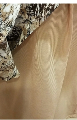 Blusa Top Diseñadores Originales Marrón Tostado Volantes Forrada sin Mangas Para Mujer XL 14/16 - Imagen 6 de 6