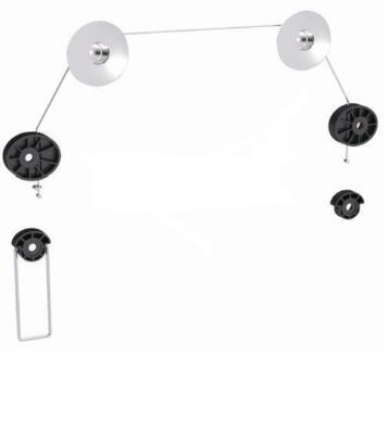 Xantron TV Wandhalterung 37-70'' fix, ultraflach, starr, slim, Seilsystem