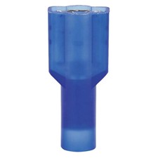 Fully Nylon Insulated Female EZ Disconnect 14-16 AWG BLUE Solderless F1 3/16"