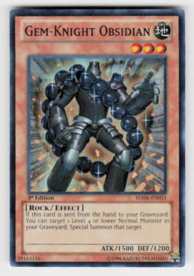 Hidden Arsenal 6: Omega Xyz #HA06-EN031 Gem-Knight Obsidian