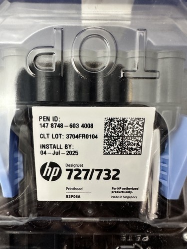 NEW SEALED HP 727 Designjet Printhead P/N B3P06A - Afbeelding 2 van 7