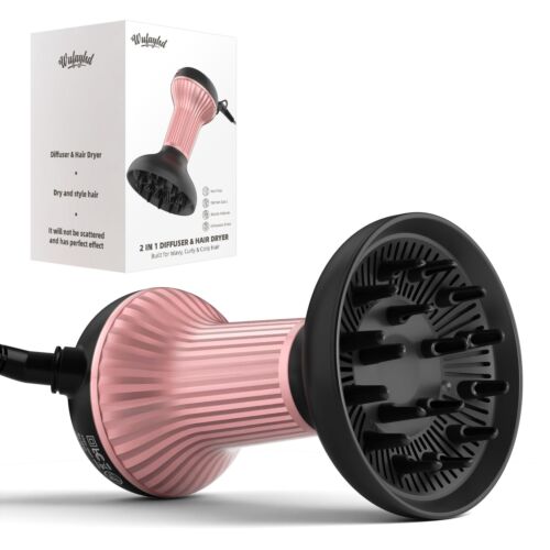 Diffuser Hair Dryer for Curly Hair: Professional 2 in 1 Diffuser & Hair Dryer...