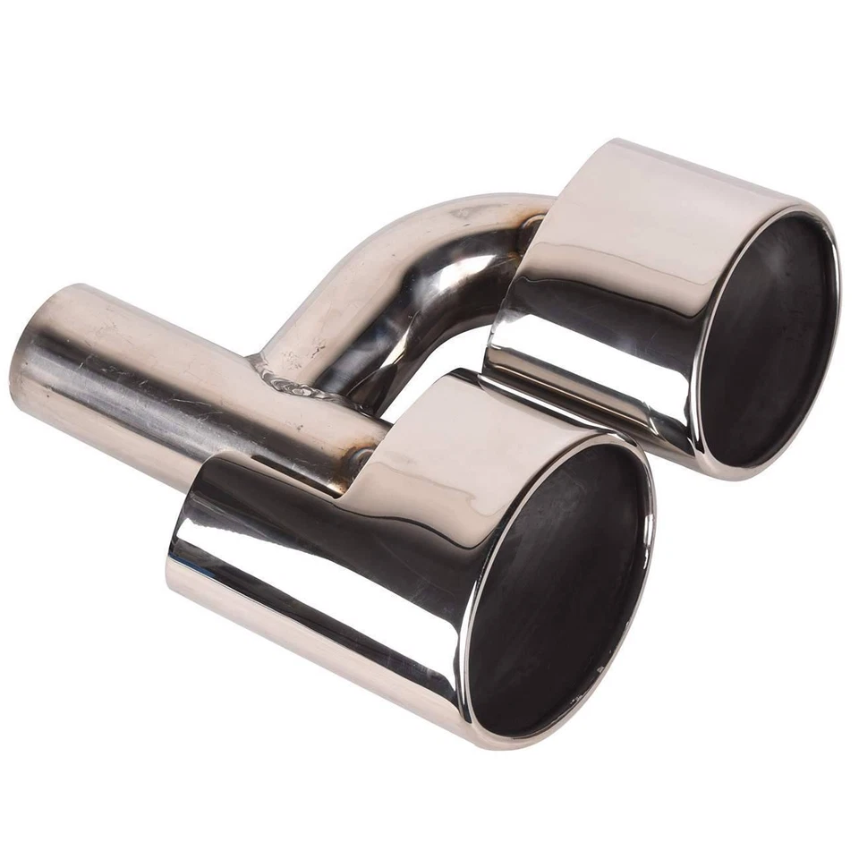 PARA C63 PUNTAS CLASE C W204 08-2014 SILENCIADOR CROMADO DOBLE TUBO DE ESCAPE ALTA CALIDAD Foto 3 de 4