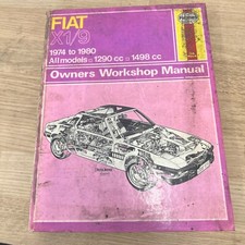 Fiat X1/9 dal 1974 al 1980 / Tutti i Modelli 1290cc 1498cc / Manuale Officina Proprietari 182