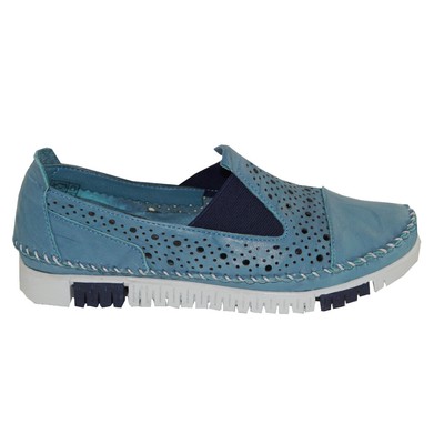 Gemini,Damenlederslipper,jeans,Weite G Gr.36 - 41