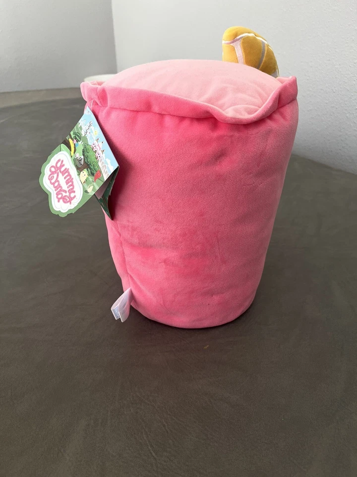 Kidrobot Yummy World PINK LEMONADE 12" Stuffed Plush Toy With Tags EUC - Image 3 of 4