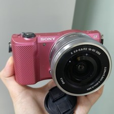 Sony Alpha a5000 ILCE-5000 Mirrorless Digital Camera Pink w/ 16-50mm Lens
