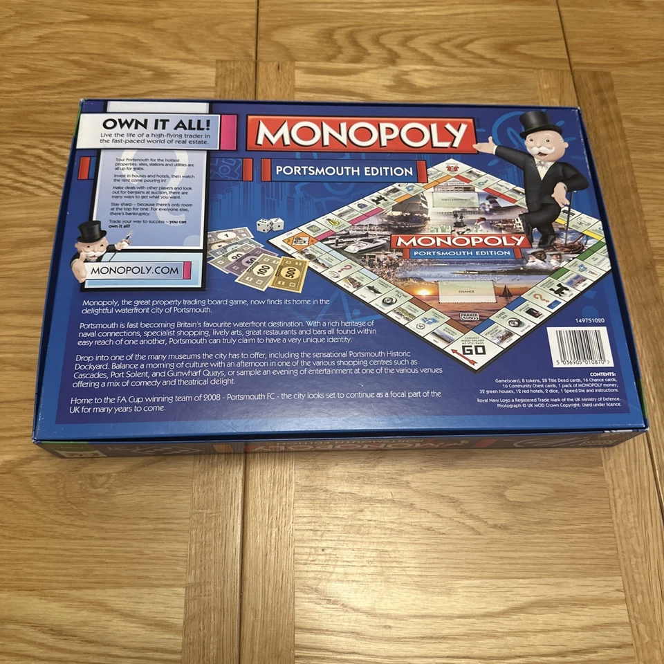Monopoly Portsmouth Edition Board Game 100% Complete Contents VGC - Image 2 of 3