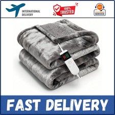 Electric Heated Blanket Throw 50''x60''Size Faux Fur Heating Blanket 08 Heating