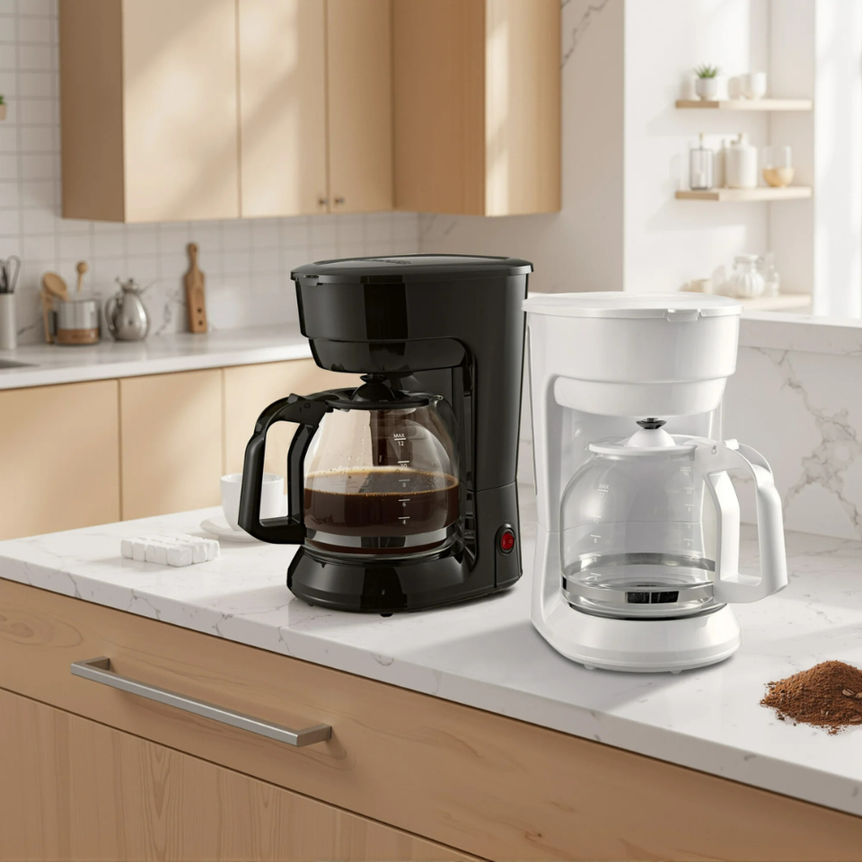 Simple 12-Cup Coffee Maker - Automatic Drip Brew Coffee Machine ...