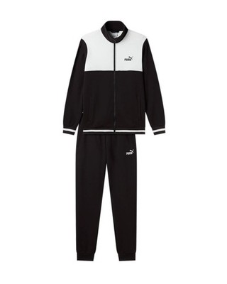  Puma Essentials FZ Full Trainingsanzug Full Herren Sweat Schwarz Weiß 