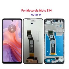 For Motorola Moto E14 XT2421 LCD Display Touch Screen Digitizer Assembly Frame