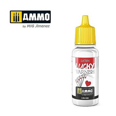 Ammo Satin lucky varnish (17mL) - Hobby and Plastic Model Acrylic Paint - #2056