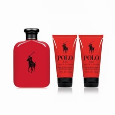 POLO RED 3 PCS SET FOR MEN: 4.2 EAU DE TOILETTE SPRAY 2 1.7 BODY WASH