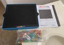 215 Pegs Magic Screen Retro Style Lite Brite Kids Toy Fun Light Bright Game Set