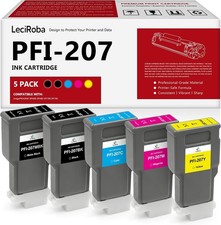 Pfi-207 Ink Cartridge 5 Pack 300ml For Canon Ipf680 Ipf685 Ipf780 Ipf785 Pfi-207 Ink Cartridge 5 Pack 300ml For Canon Ipf680 Ipf685 Ipf780 Ipf785