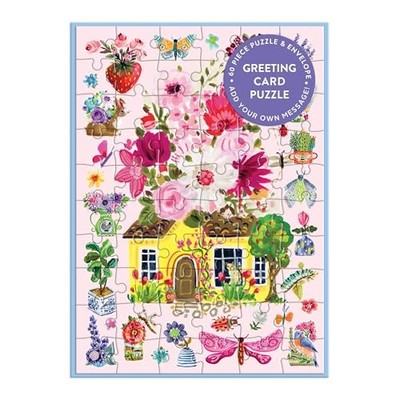 Galison - Buzzy Bouquets Greeting Card Puzzle - Jigsaw Puzzle - G245z