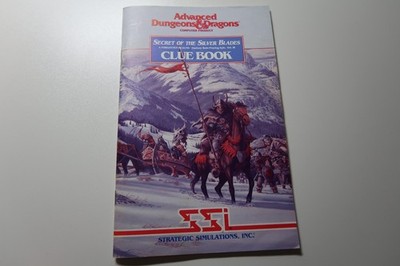 Clue Book für SSI Amiga Spiel Secret Of The Silver Blades sehr guter Zustand