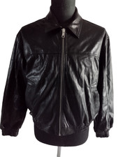 Giacca uomo Bershka ecopelle nera taglia L - classica ed elegante #