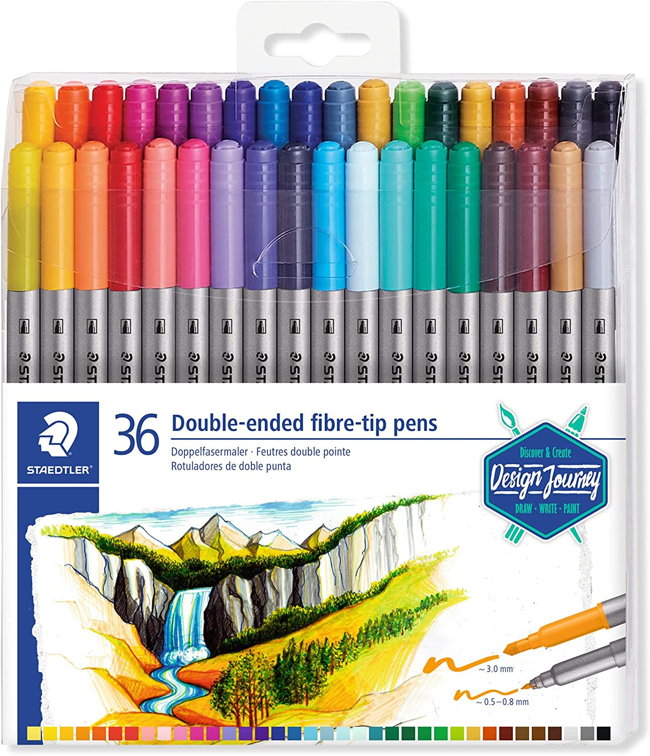 Double Ended Markers, Assorted Bullet Tips, Assorted Colors,