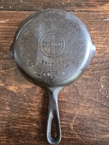 Griswold Cast Iron Pan #3 Chrome Plating No. 709 K