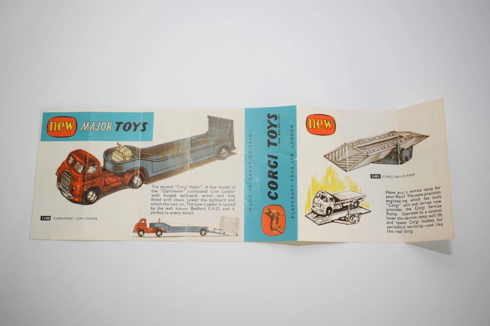 B93 CATALOGO CARTELLA VOLANTINO CORGI TOYS POCKET EXC. COND. - Immagine 4 di 4