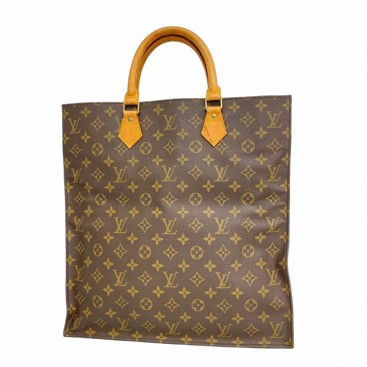 Louis Vuitton Monogram Sac Platt Tote Bag M51140 in Brown