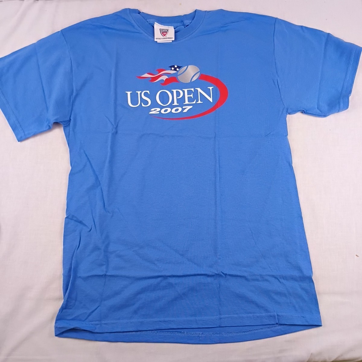 USTA US Open 2007 Officially Licensed Blue Men's Size Medium T-Shirt New