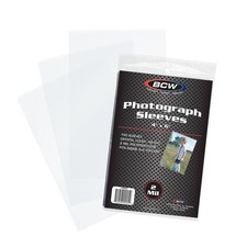 BCW 4x6 Photograph Sleeves - 200 ct Archival Quality Crystal Clear