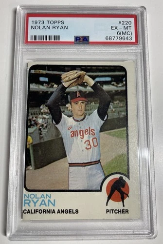 1973 TOPPS NOLAN RYAN  #220  PSA 6(MC)
