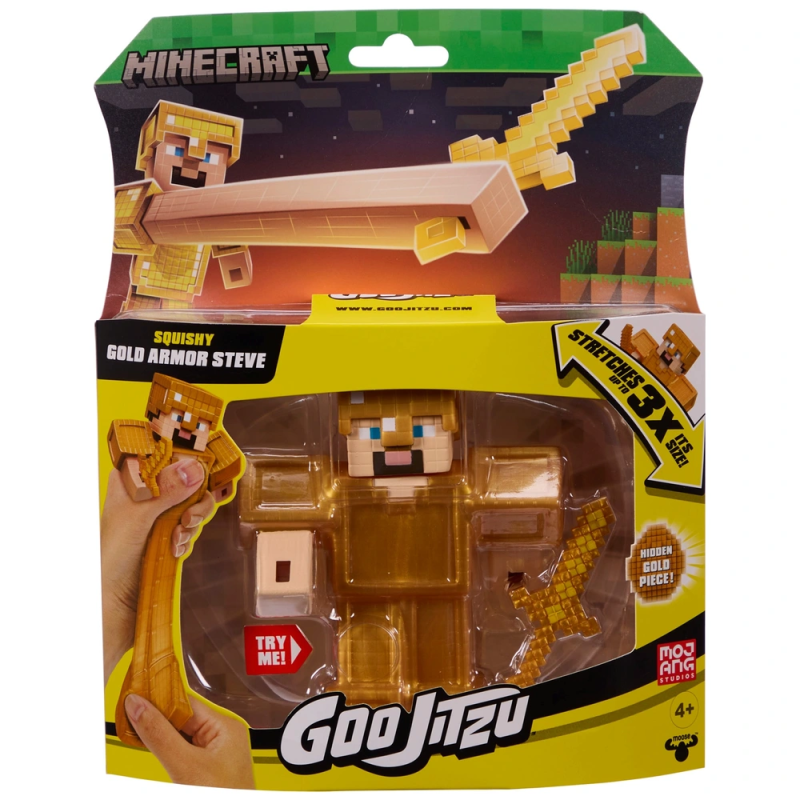 Heroes of Goo Jit Zu Minecraft Gold Armour Steve