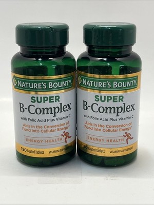 Nature's Bounty Super B Complex 150ct (300 Total) Exp 05/27