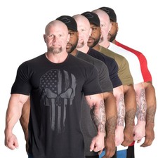 GASP Skull Standard Tee Fitness T-Shirt Gym Wear Bodybuilding 