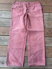 Vintage 1970s French "Le Glazik  Pink / Red Fisherman Pants Men  s Size 35x30