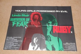 SUMMER OF FEAR / RUBY (1978/7) ORIG. UK QUAD POSTER EX. COND.