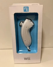 New In Box Nintendo Wii White Nunchuck Video Game Controller RVL-004