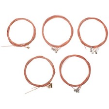 5 Sets Steel Acoustic Guitar Strings - Metal Acoustic Guitar Strings Set for