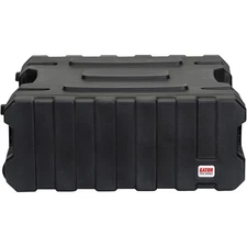 Gator G-Pro Roto Mold Rolling Rack Case Black 4 Space LN