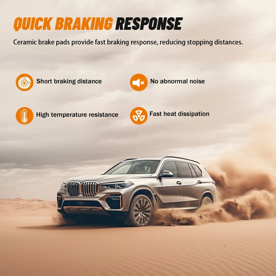 Kit de pastillas de freno delanteras traseras de cerámica para RVR Mitsubishi Outlander Sport 2013-2024 Foto 4 de 4
