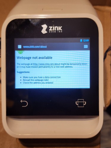 ZINK Zero Ink Wireless Touchscreen Photo Smart Mobile Printer WiFi Enable PRT101 - Picture 9 of 12