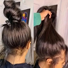 360 Glueless Full Lace Front Wig Straight Pre Plucked Drawstring Human Hair Wigs
