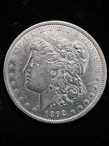 1892-P Morgan Silver Dollar XF/AU Strong Detail - Nice Eye Appeal