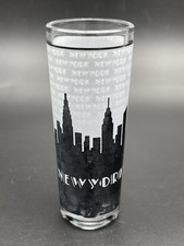 Vintage New York Shooter Shot Glass Skyline Design 4" Tall