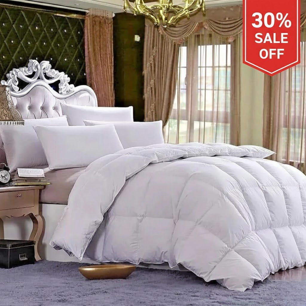 Edredón de plumón de ganso húngaro todos los tamaños calidad pura de hotel edredón de plumas y plumón