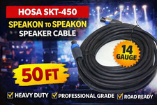    Hosa SKT-450 Speakon to Speakon Speaker Cable   14 Gauge   50 ft   