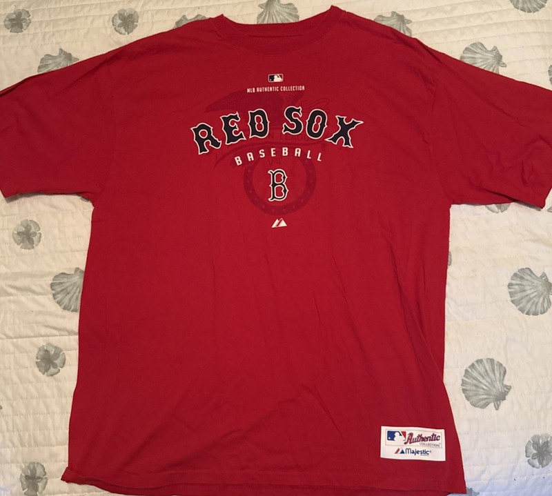 MAJESTIC MLB Authentic Collection Boston Red Sox Men's Red T-shirt Size XL