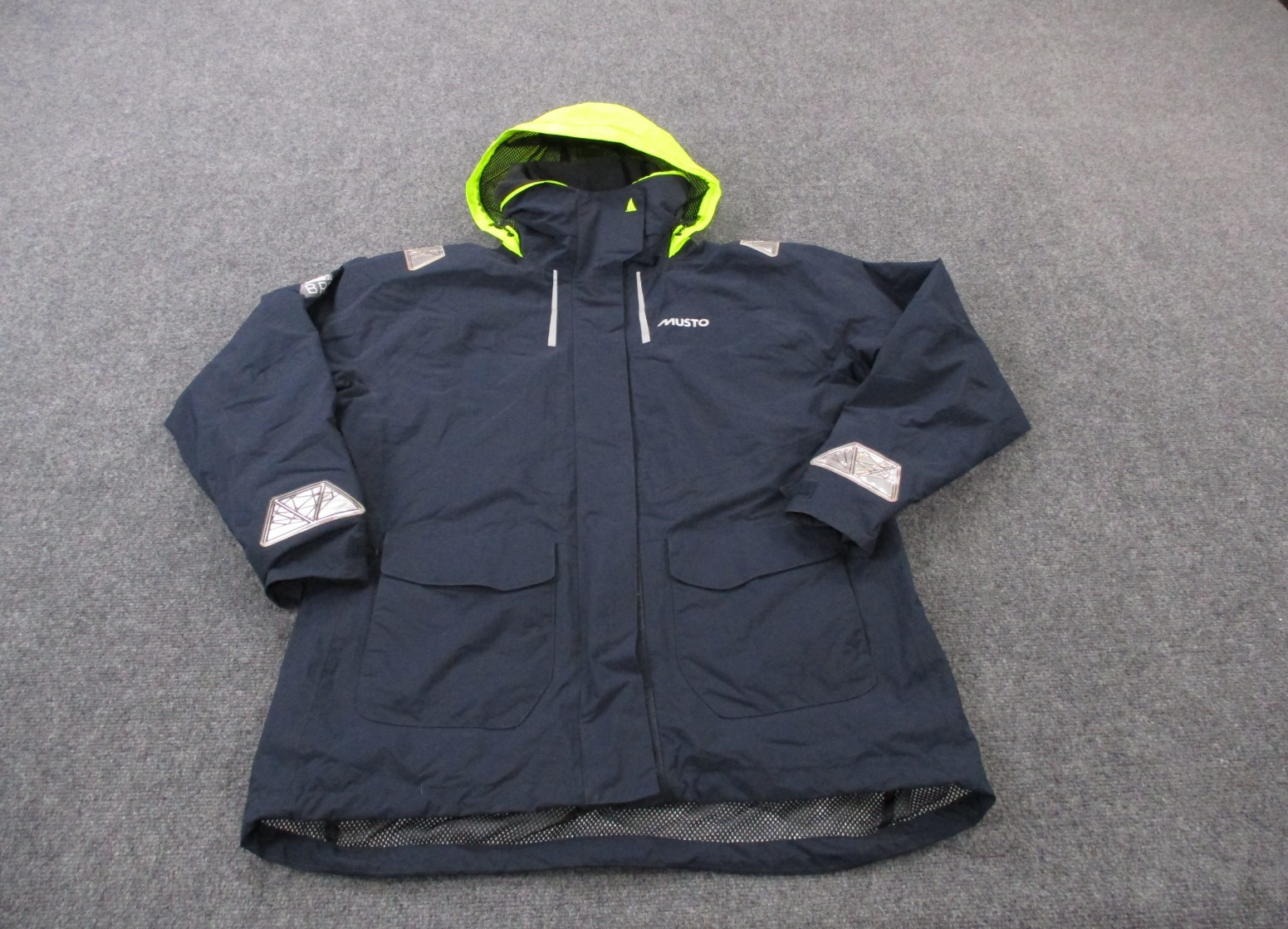 Musto Jacket Women 12 Blue Navy Outdoors BR2 Sailing Coat Hiking Camping Lined