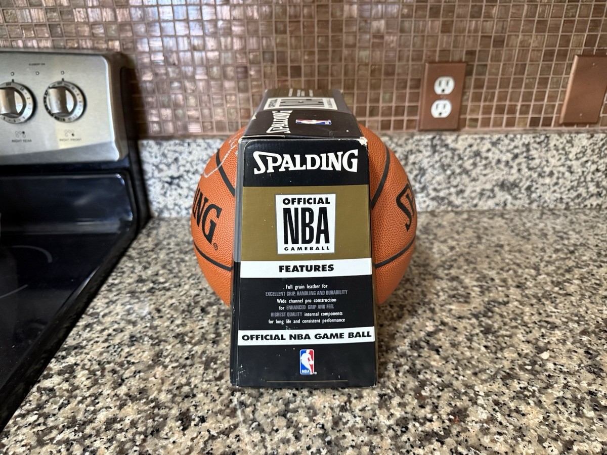 Official Spalding NBA Game Ball Genuine Leather Basketball Signed
